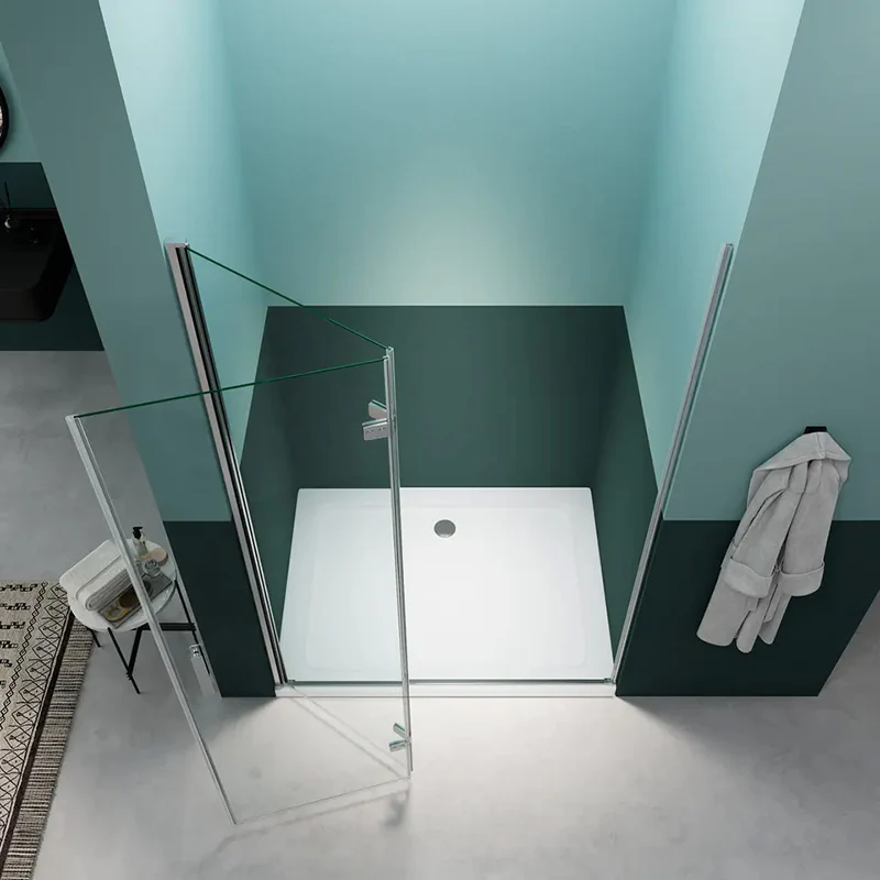 Gulietta Chrome Aero Bi Fold Shower Door - Image 4