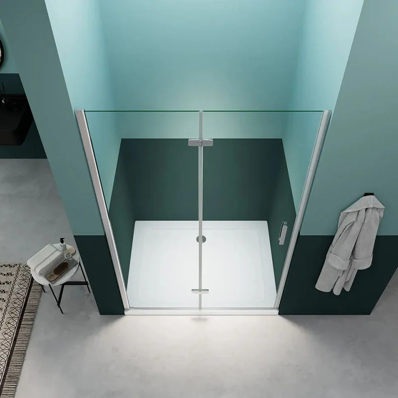 Gulietta Chrome Aero Bi Fold Shower Door - Image 5