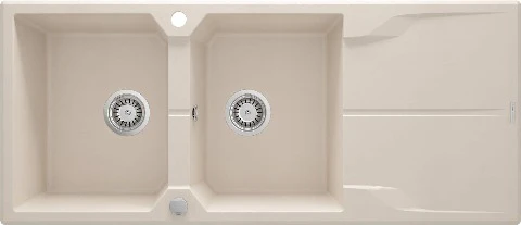 Andante Granite sink 2-bowl with drainer - Image 3