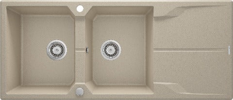 Andante Granite sink 2-bowl with drainer - Image 4