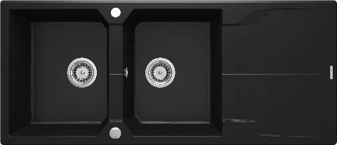 Andante Granite sink 2-bowl with drainer - Image 9