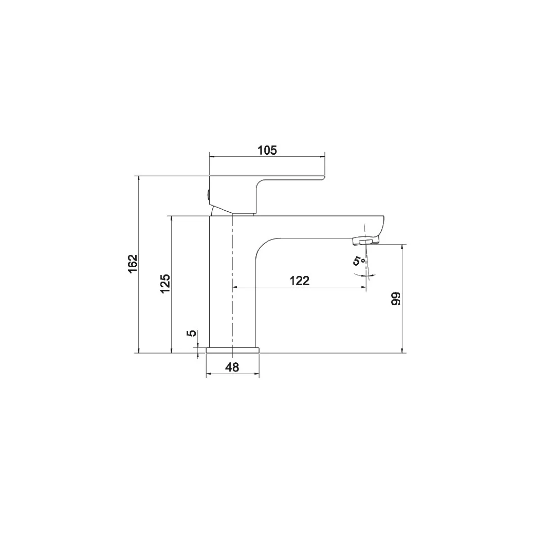 Aquila Low Basin Tap - Image 4