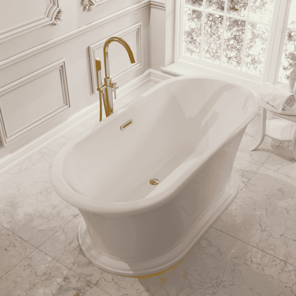 Traditional Freestanding Bathtub – White, Style, Classic Oval