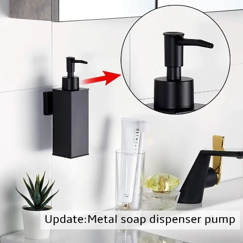 Black Hanging Liquid Soap Dispenser - Image 2