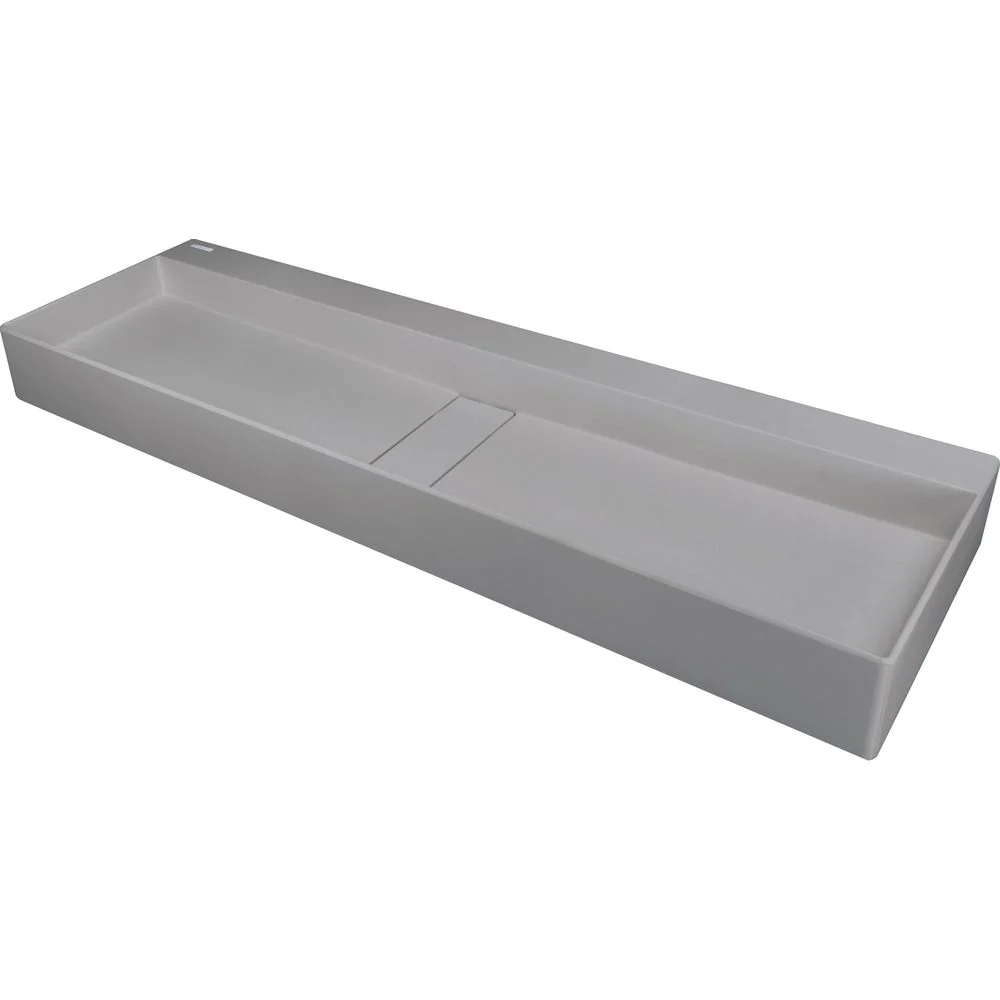Blur Granite washbasin, countertop - with cover plate - 1200x400mm - Image 6