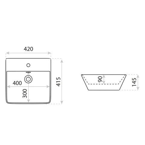 Cabrera Countertop Washbasin - Image 4