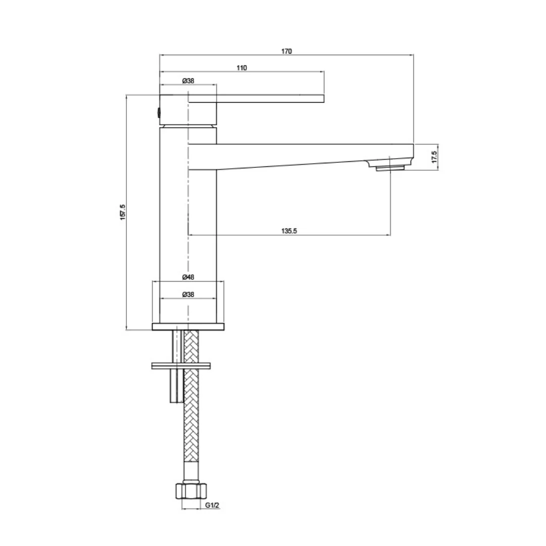 Cetus Low Basin Tap - Image 3