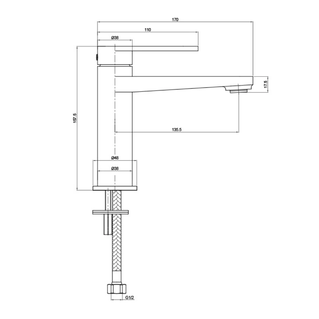 Cetus Low Basin Tap - Image 6