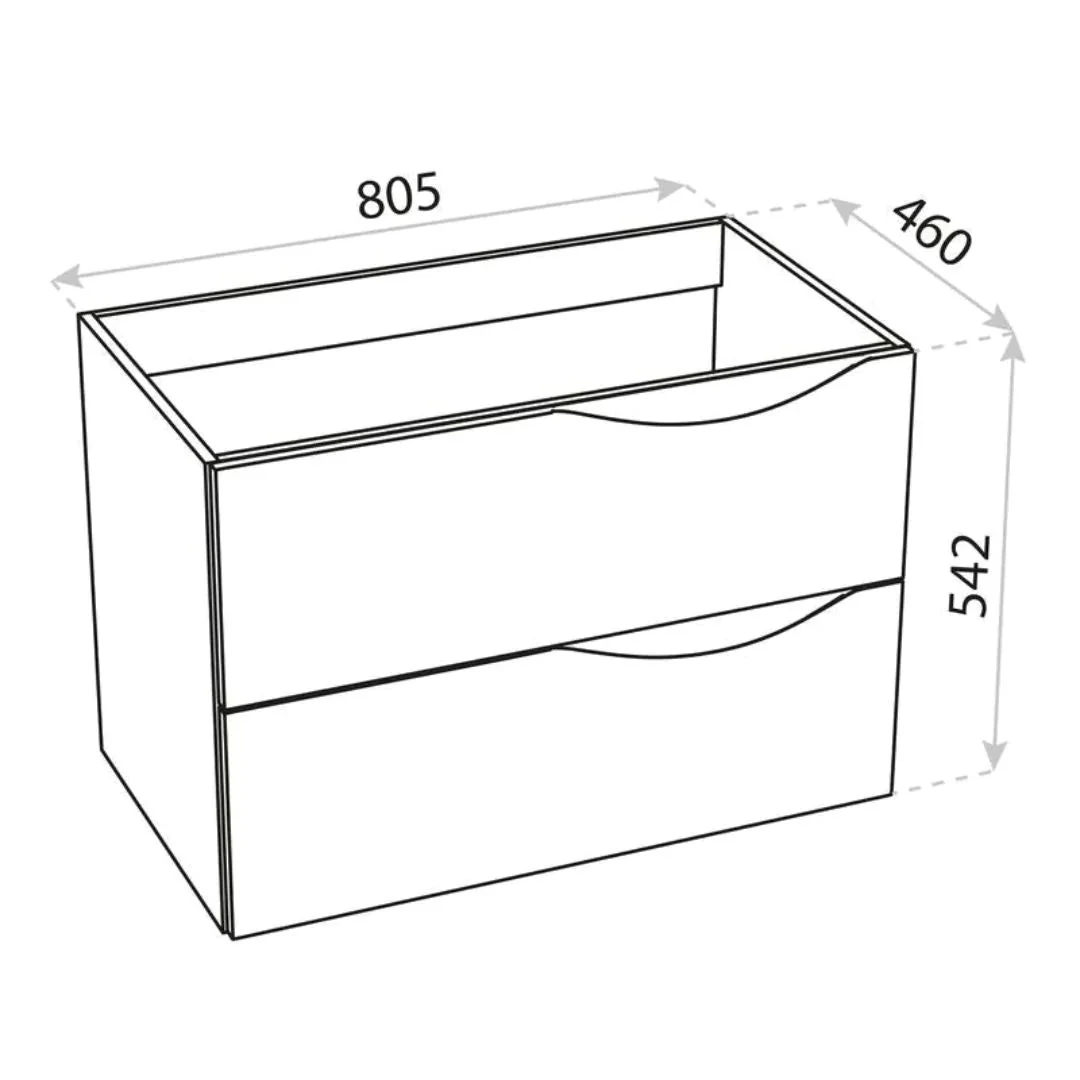Archer Gloss Black Vanity Unit & Countertop - Image 5