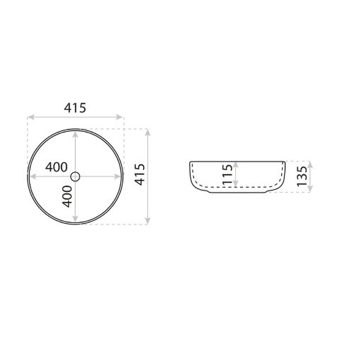 Cordoba Countertop Basin - White - Image 3