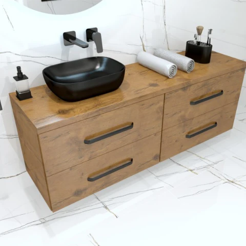 Costa Countertop Washbasin - Black - Image 3