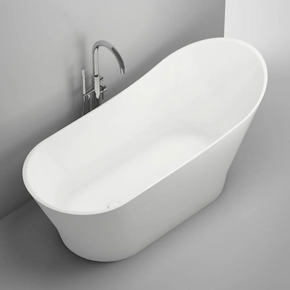 Cozy Syntheric Marble Freestanding Bath