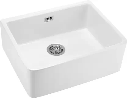 Deante Sabor Ceramic Belfast Sink - 1 Bowl White