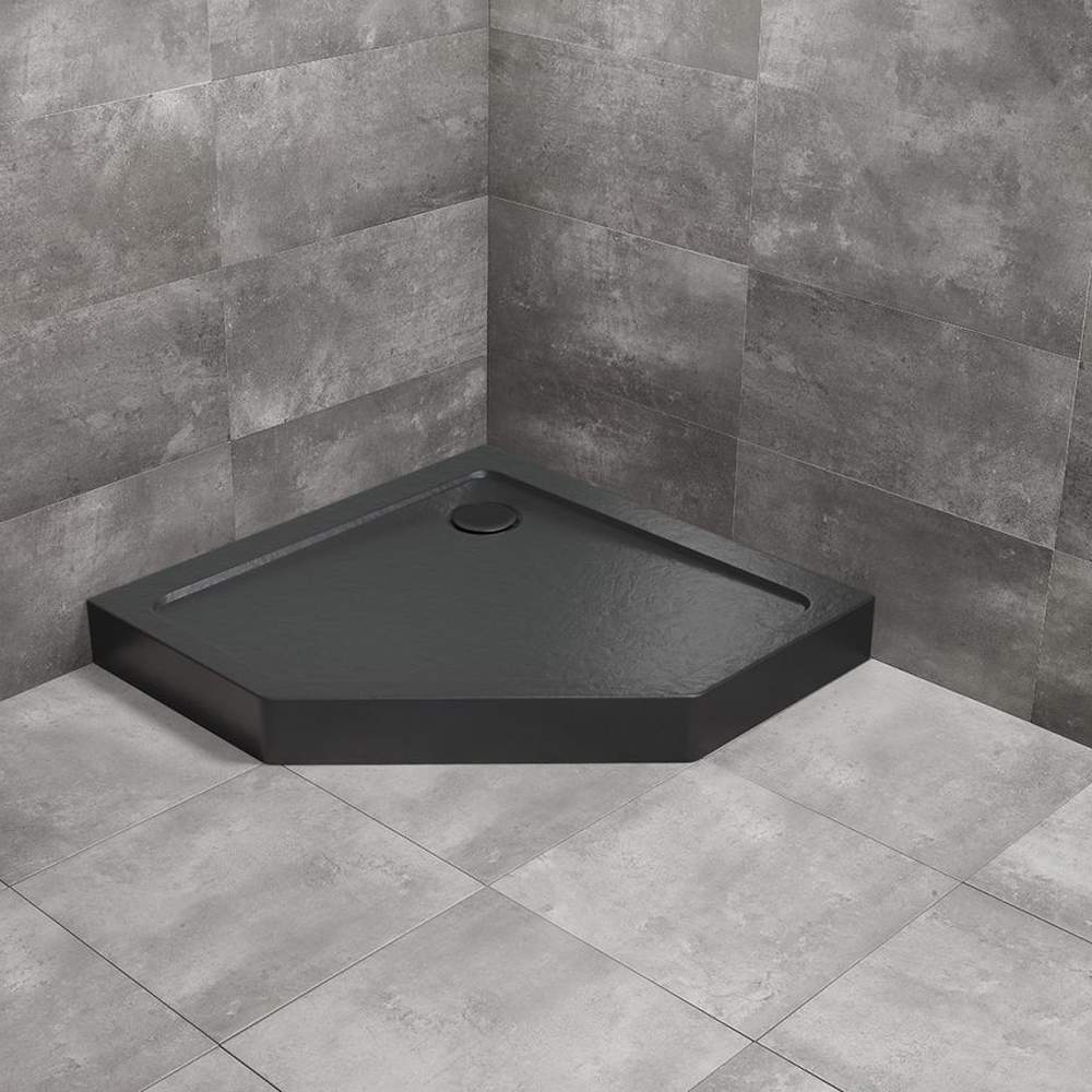 Doros PT Compact White Pentagon Shower Tray - Image 3