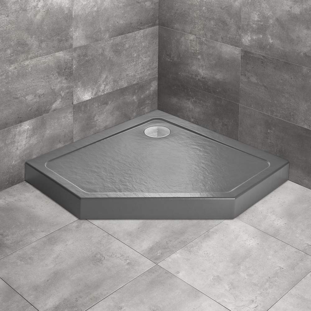Doros PT Compact White Pentagon Shower Tray - Image 4