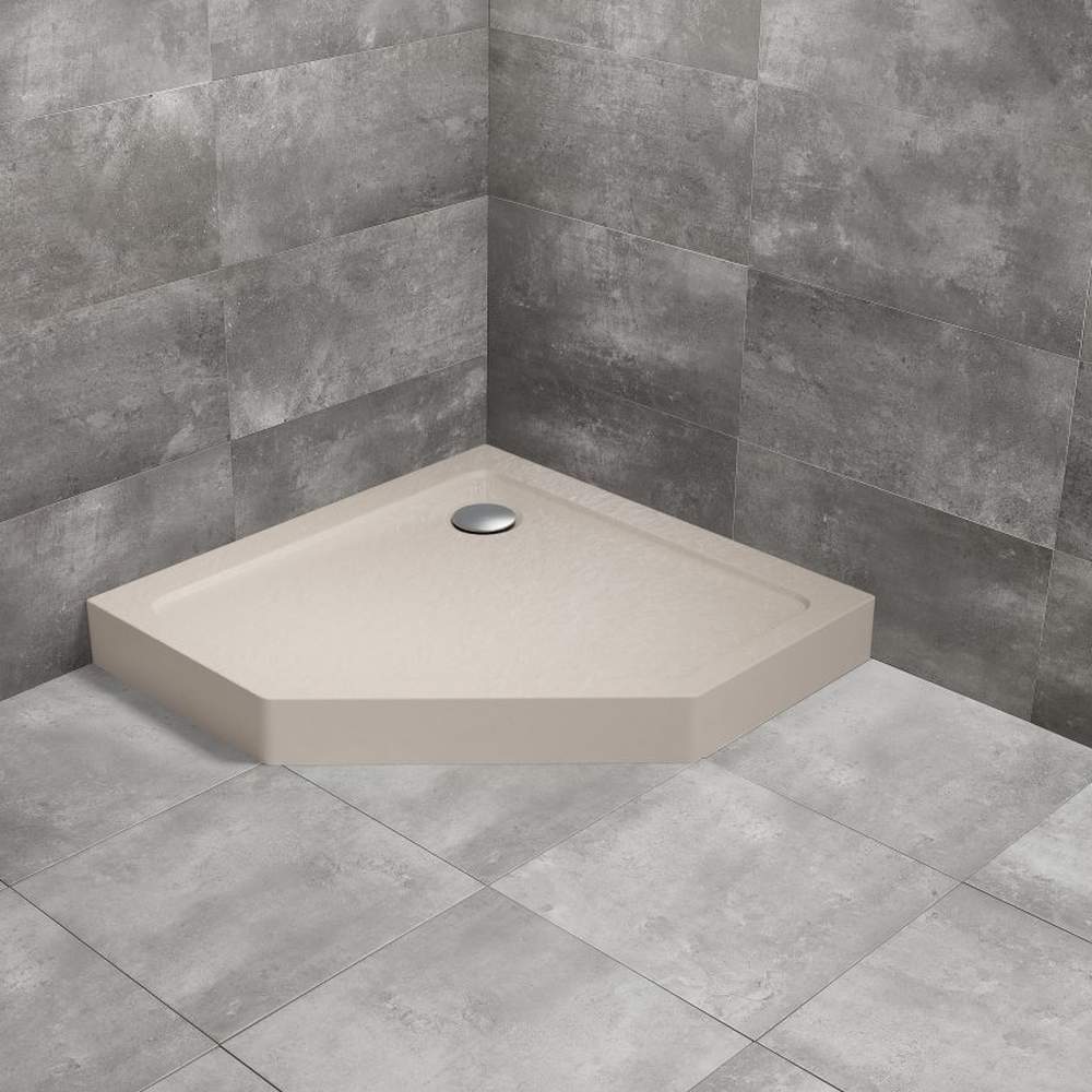 Doros PT Compact White Pentagon Shower Tray - Image 5