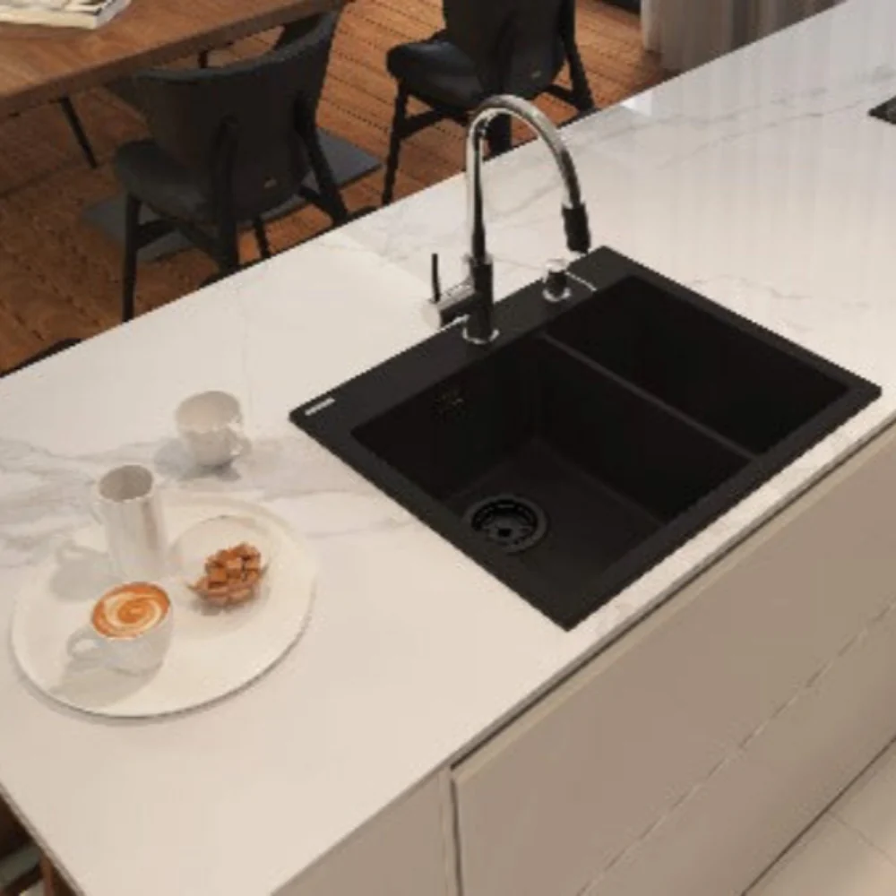 Eridan Granite sink 1.5-bowl - Image 4