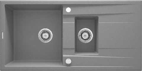 Eridan Granite sink 1.5-bowl with drainer - Image 5