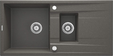 Eridan Granite sink 1.5-bowl with drainer - Image 6