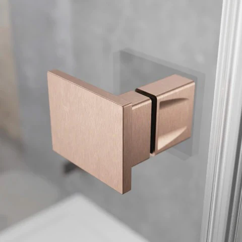 Essenza Pro Brushed Copper PTJ Pentagon Shower Enclosure - Image 3