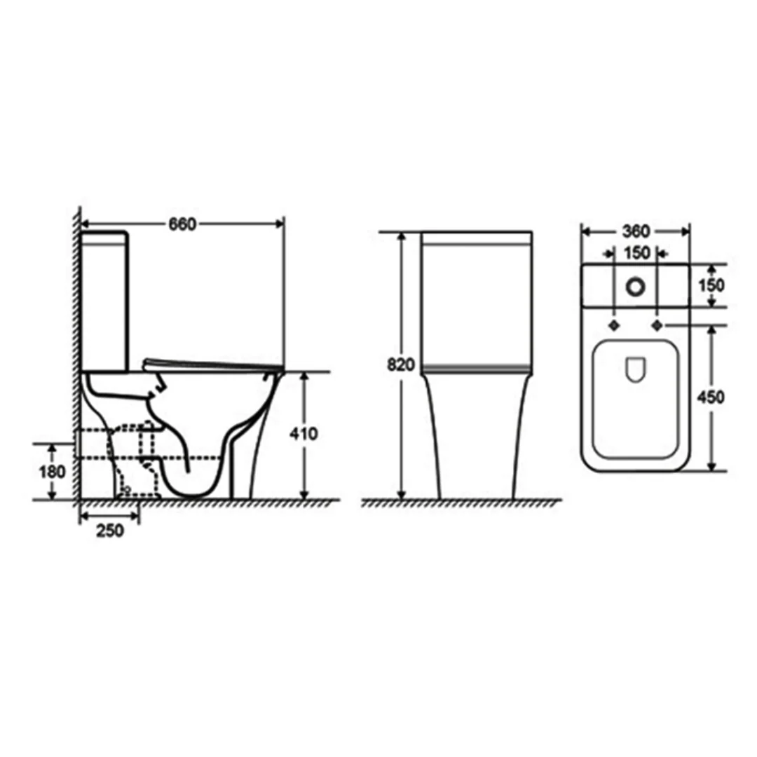Hercules Floor Mounted Toilet - Image 3