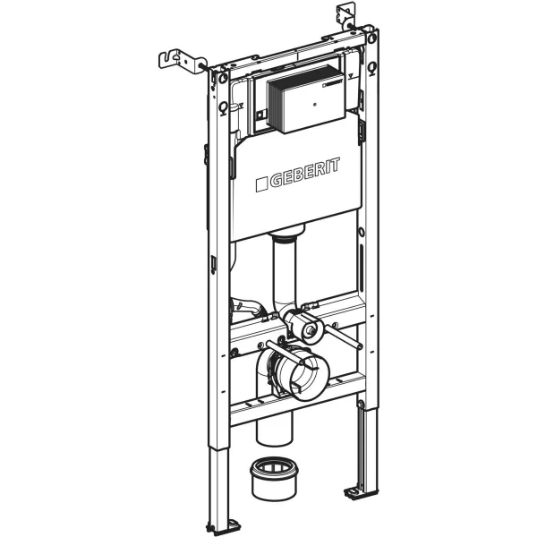 Geberit Alpha 1.12 Duofix WC Frame Concealed Cistern Rectangle Plate Acoustic Mat 4 In 1 Set 458.039.00.2 - Image 3