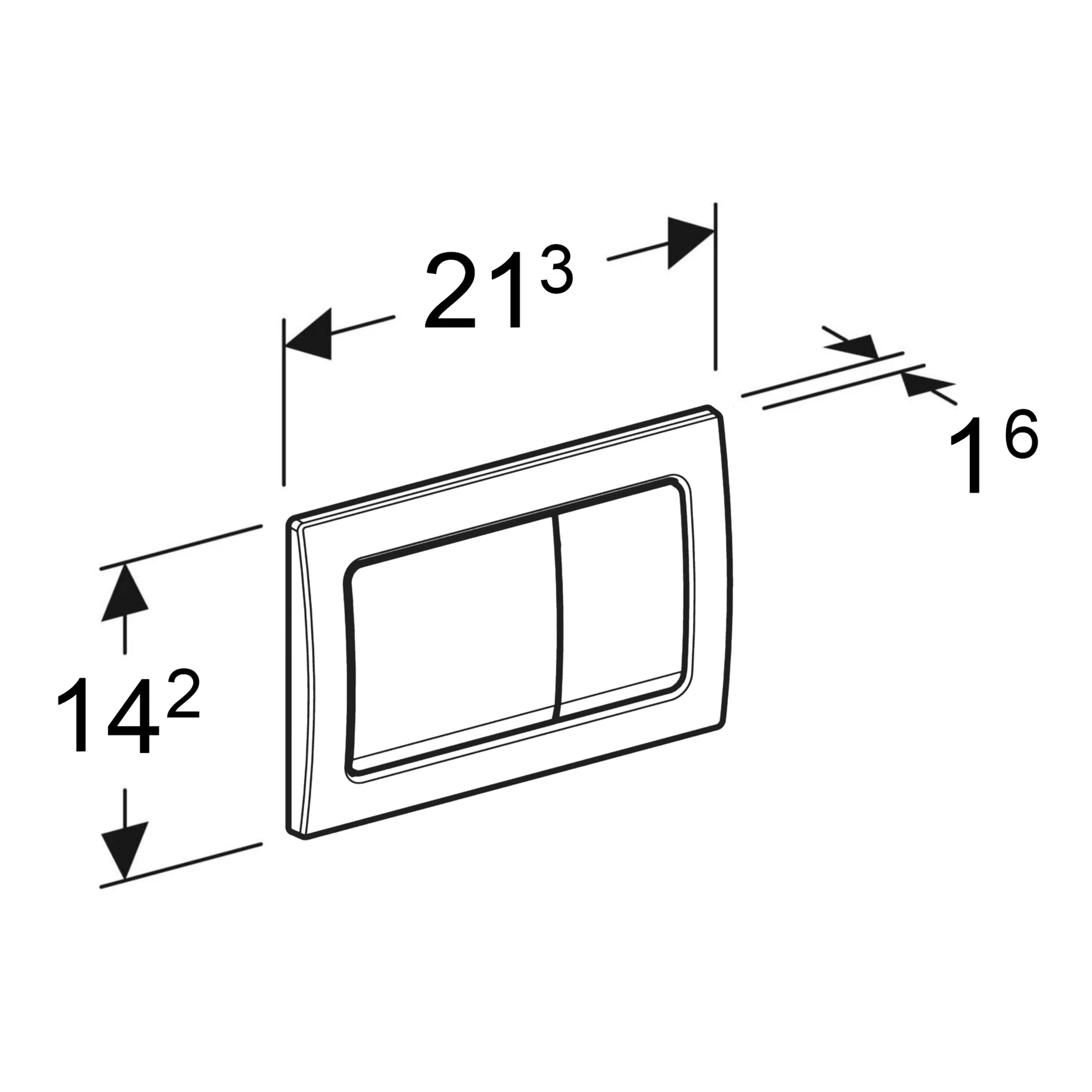 Geberit Alpha 1.12 Duofix WC Frame Concealed Cistern Rectangle Plate Acoustic Mat 4 In 1 Set 458.039.00.2 - Image 7
