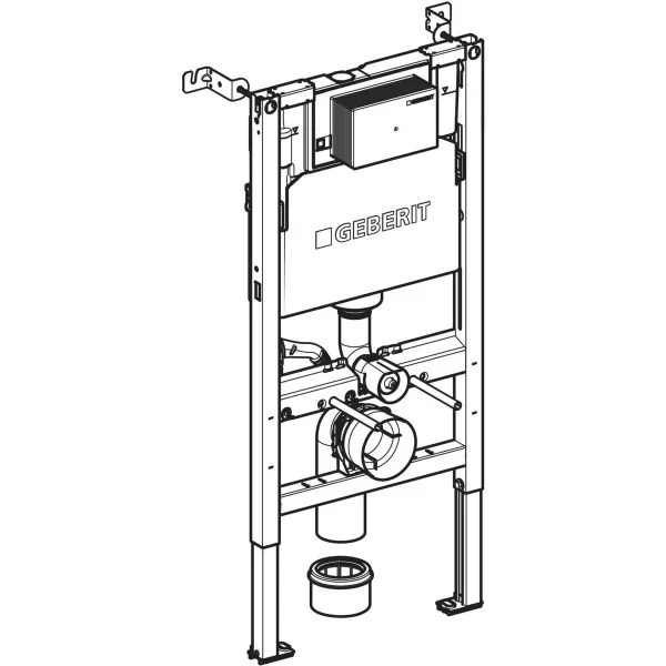 Geberit Duofix Alpha Wc Frame 980 Concealed Cistern, Oval Plate Brackets and Acoustic Mat - Image 3