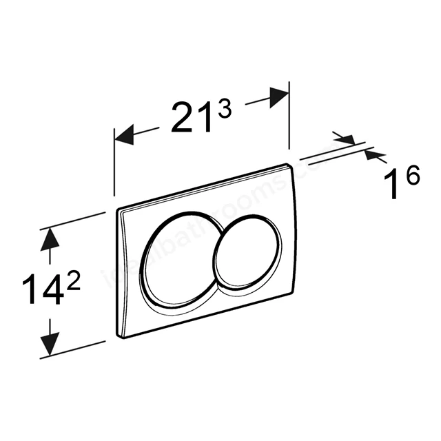 Geberit Duofix Alpha Wc Frame 980 Concealed Cistern, Oval Plate Brackets and Acoustic Mat - Image 5