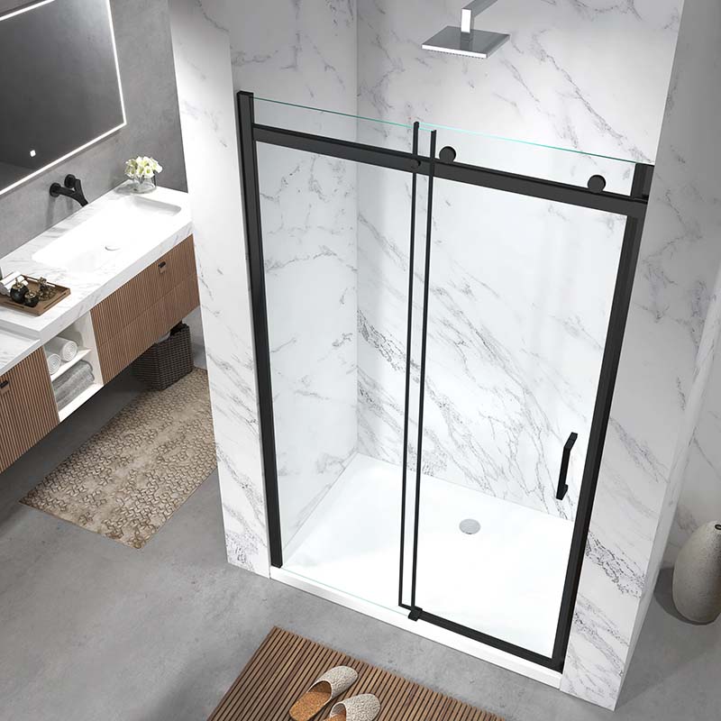 Gulietta Accent Black Sliding Shower Door - Image 3