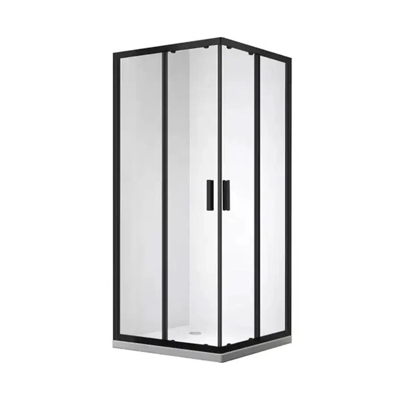 Gulietta Black Square Corner Entry Shower Enclosure - Image 3