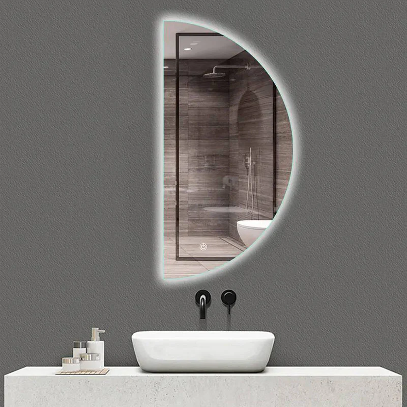 Half Circle 100cm LED Backlit Mirror - Image 3