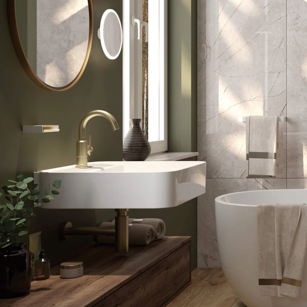 Hiacynt New Ceramic washbasin wall-mounted/countertop - Image 6