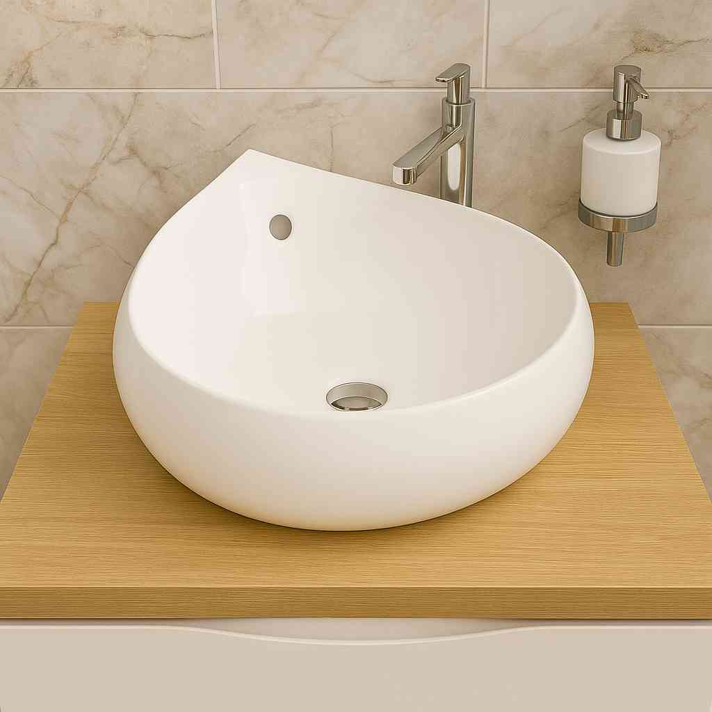 Ibiza Countertop Basin White