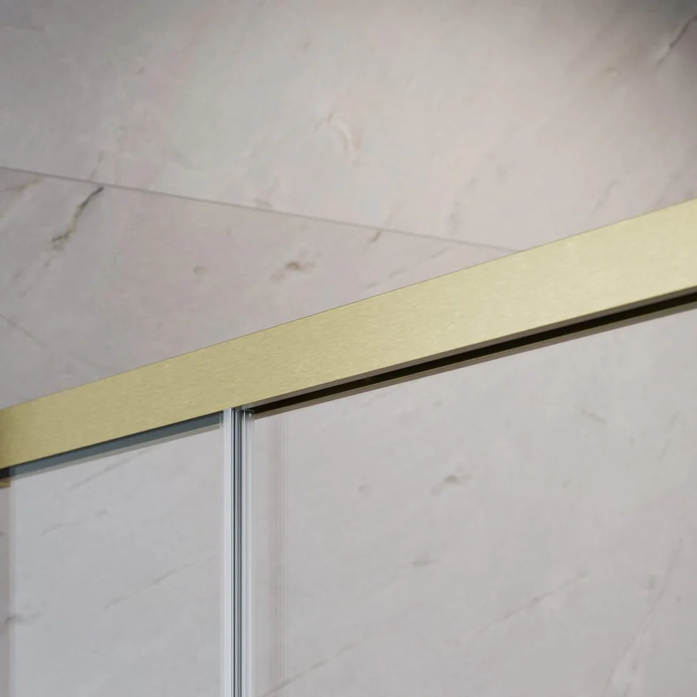 IDEA 8 DWD Shower Door - Brushed Gold - Image 2