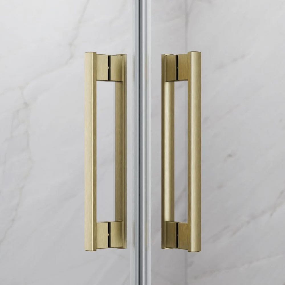 IDEA 8 DWD Shower Door - Brushed Gold - Image 3