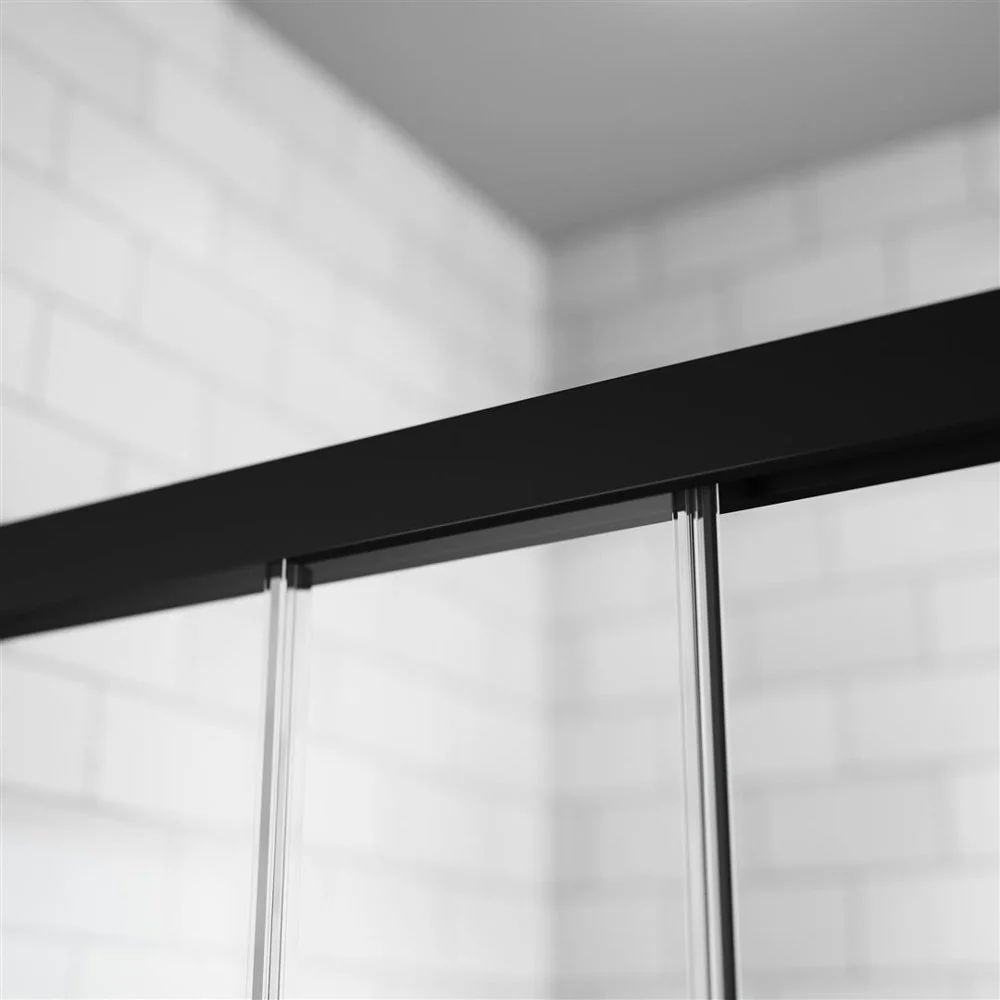 Radaway Idea 8 KDJ Recess Shower Enclosure – Black, 8mm Glass - Image 2