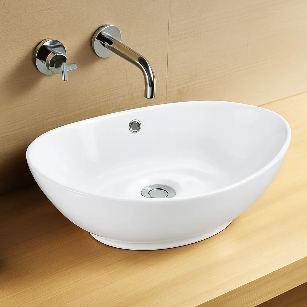 Jade Countertop Basin - White