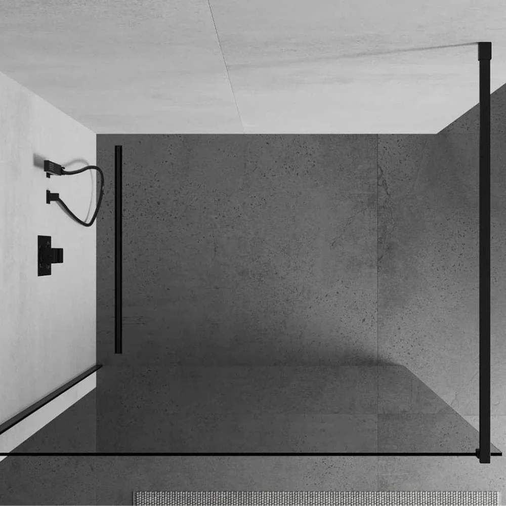 Walk-In Screen Clear Glass with Black Profiles 8mm - Image 3