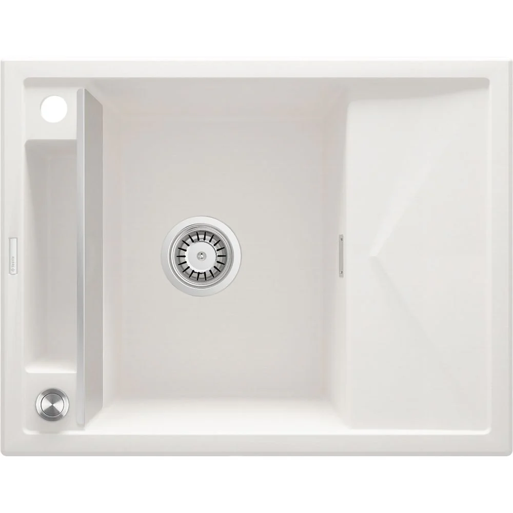 Magnetic granite sink, 1-bowl with drainer - 620x500mm