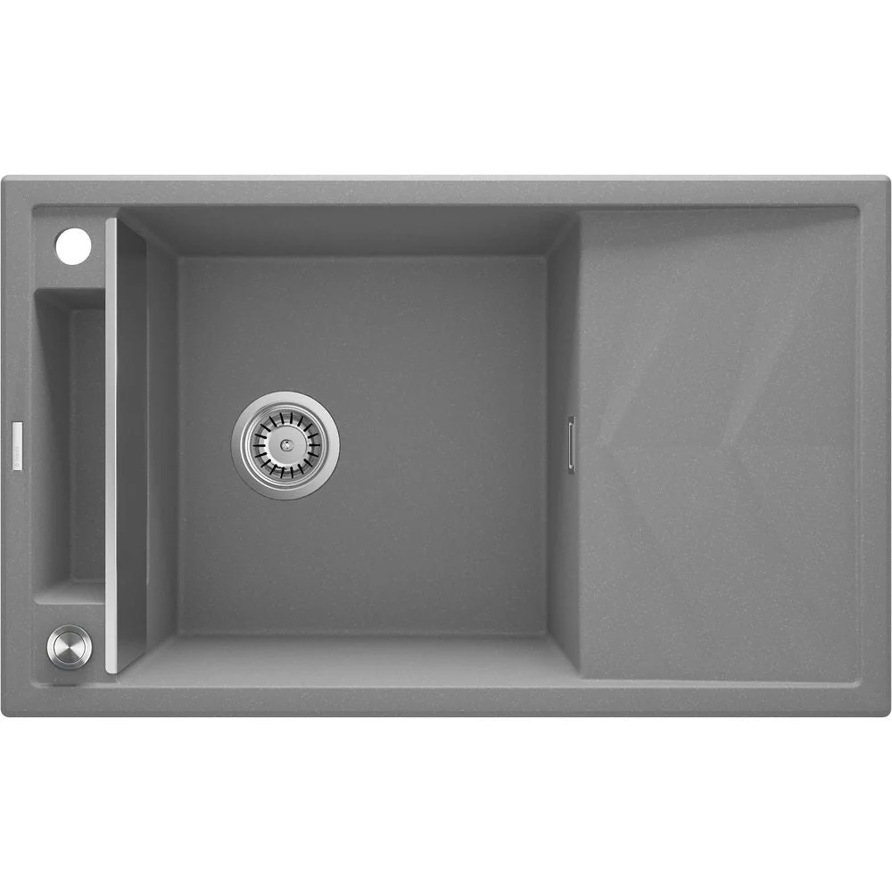 Magnetic granite sink, 1-bowl with drainer - 800x600mm - Image 8