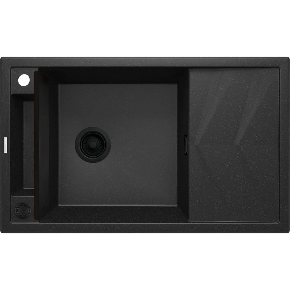 Magnetic granite sink, 1-bowl with drainer - 800x600mm - Image 3