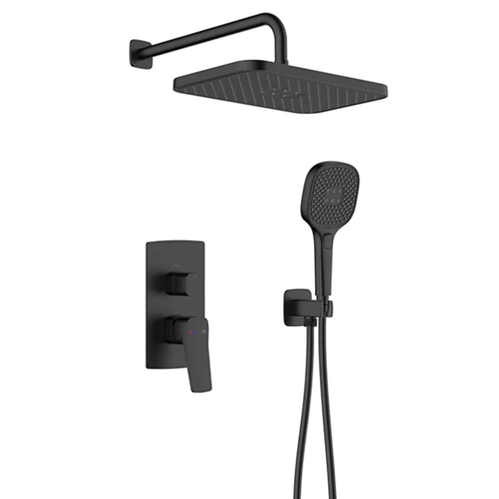 Malaga Wall-Mounted Concealed Shower Mixer with Handset - Image 7