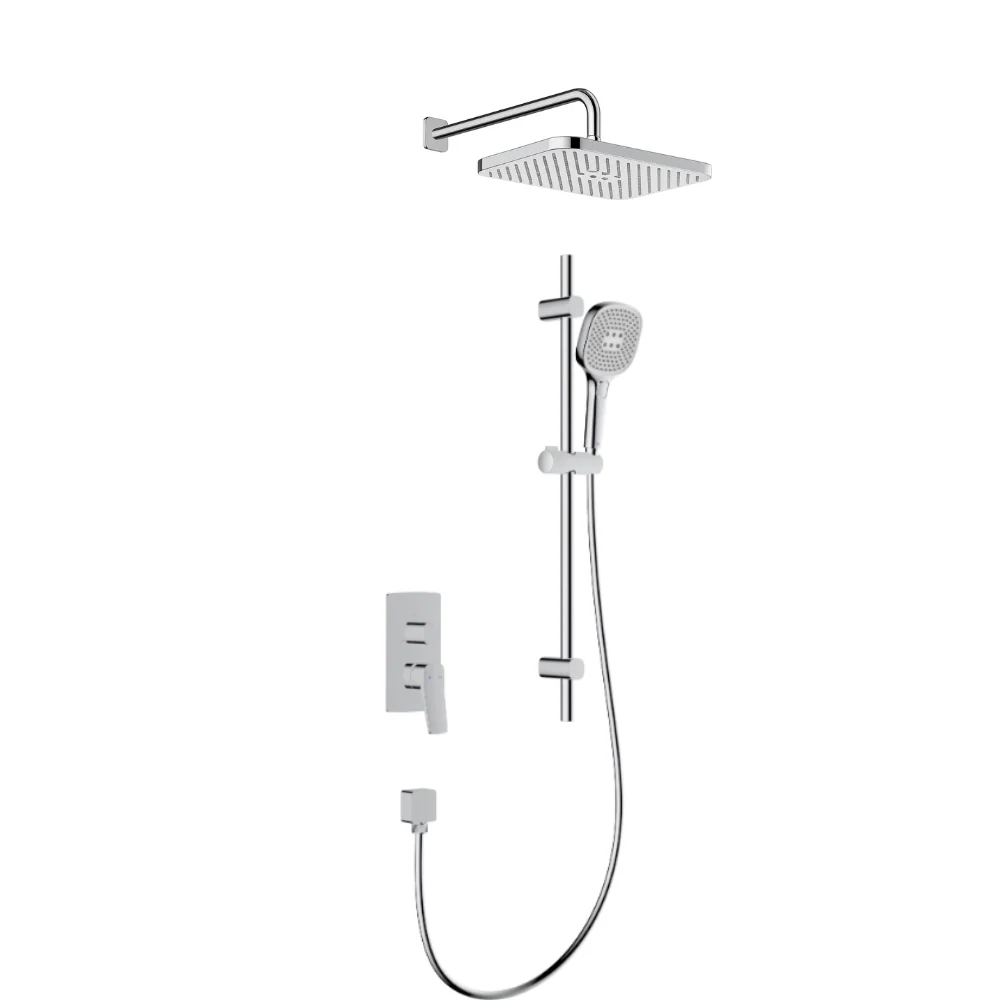 Malaga Concealed Rainshower Set with Sliding Rail