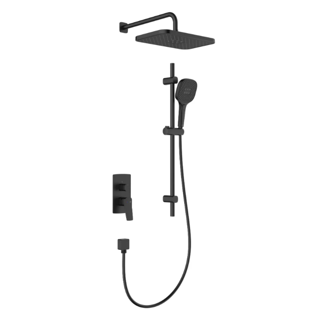 Malaga Concealed Rainshower Set with Sliding Rail - Image 2