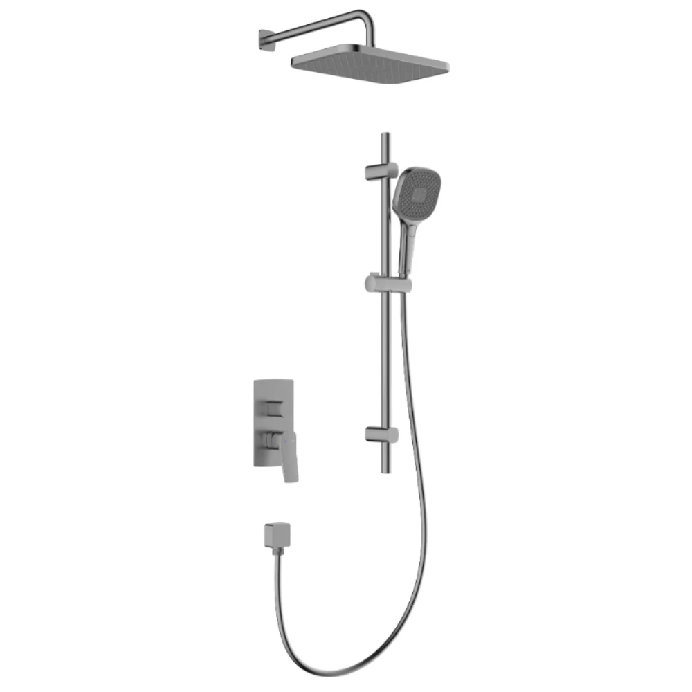 Malaga Concealed Rainshower Set with Sliding Rail - Image 9