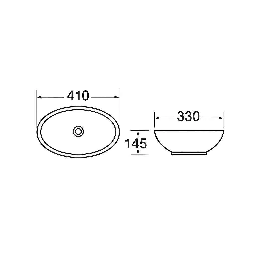 Moonstone Carrara Countertop Basin - Marble Effect - Image 3
