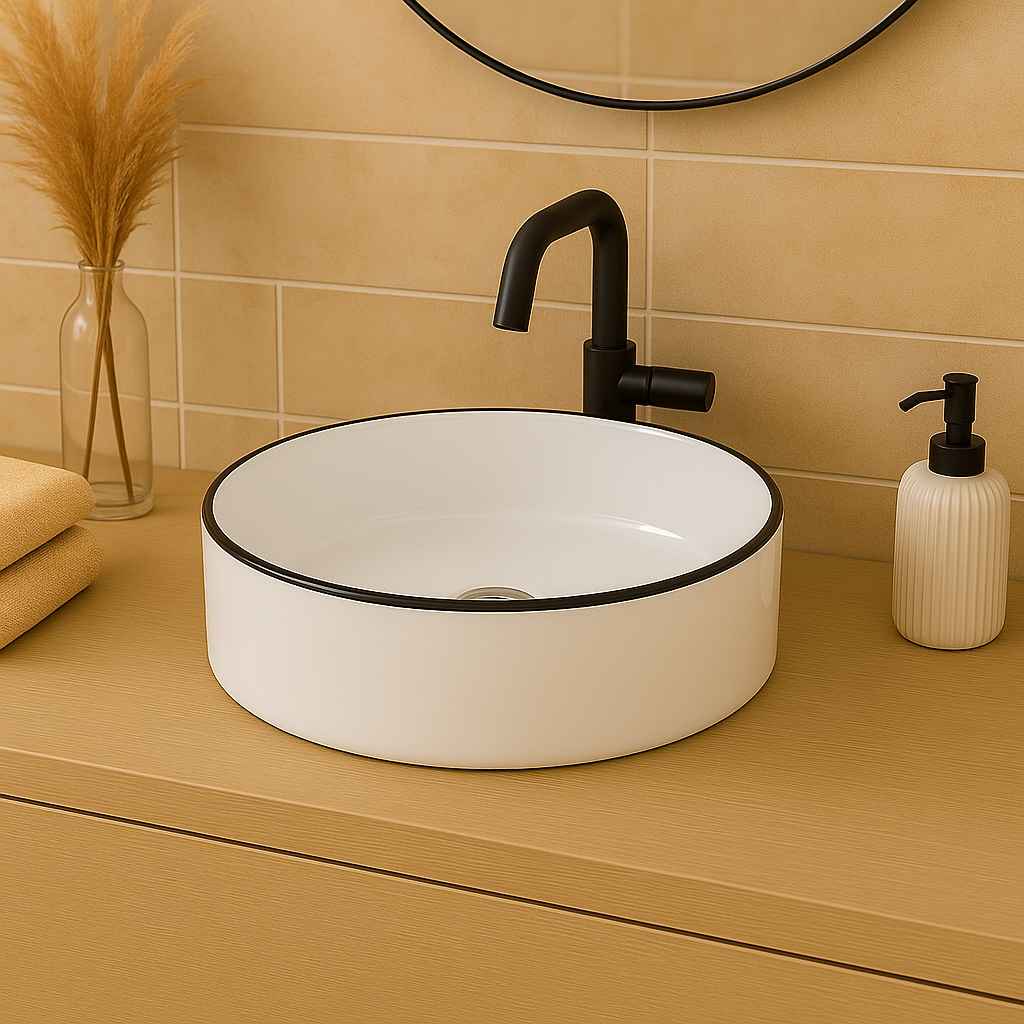 Merida Black Line Countertop Washbasin