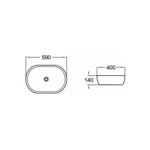 Aleta Countertop Washbasin - Blue - Image 3