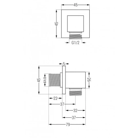 Cube Angled Connection - Image 2